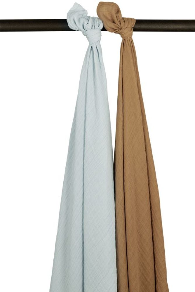 Meyco Mušelínové pleny 2-balení Light blue/toffee