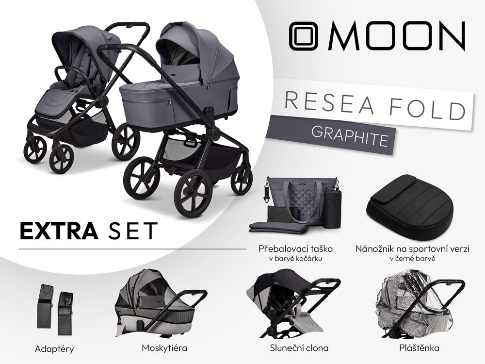 Moon ReSea FOLD extra set - GRAPHITE