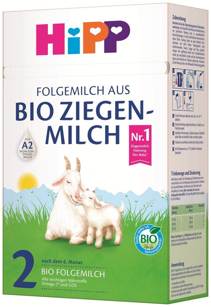 HiPP Kozí mléko HiPP 2 BIO pokračovací 400g 6m+ - EXPIRACE 15.10.2026