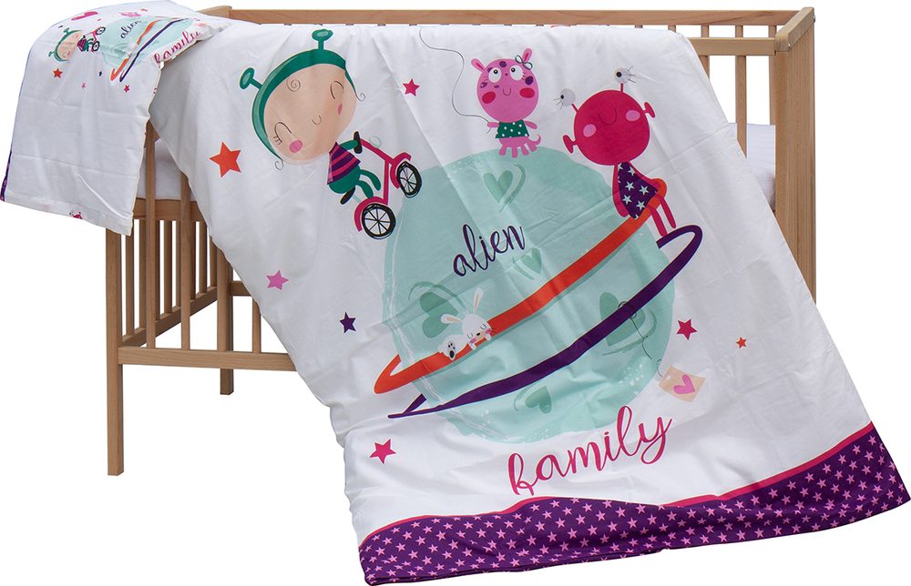 Levně Scarlett Dětská postýlka s kompletní výbavou Scarlett 120 x 60 cm - Moly