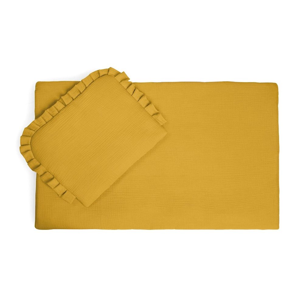 Maceshka Souprava do postýlky mušelín - Žlutá