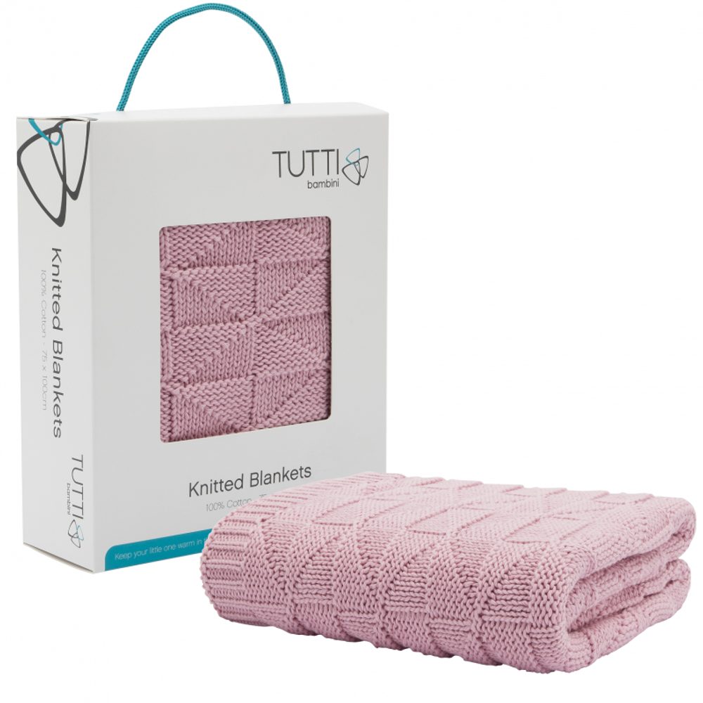 CoZee pletená deka - dusty pink