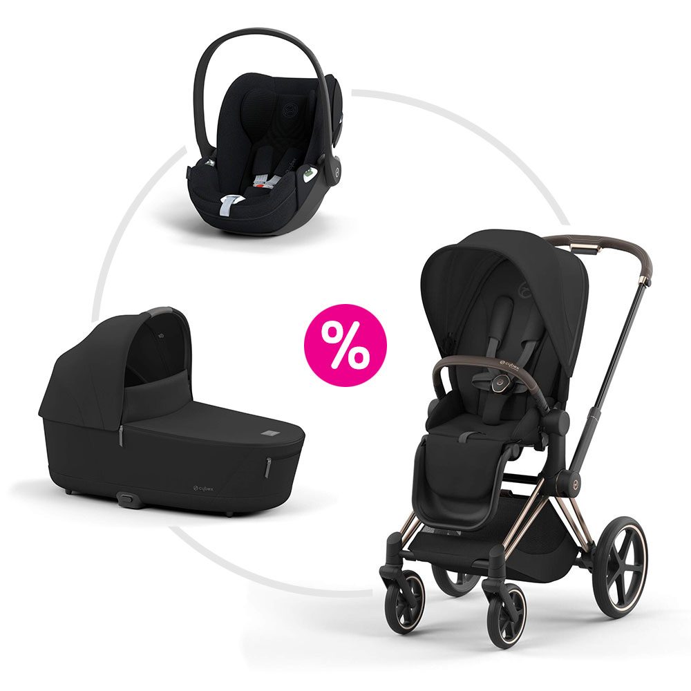 Cybex Priam 4.0 set podvozek + sportovní sezení + korba + autosedačka 2025 - Sepia Black