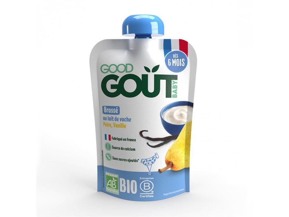 Good Gout BIO Vanilkový dezert s hruškou 90 g - EXPIRACE 10.10.2026