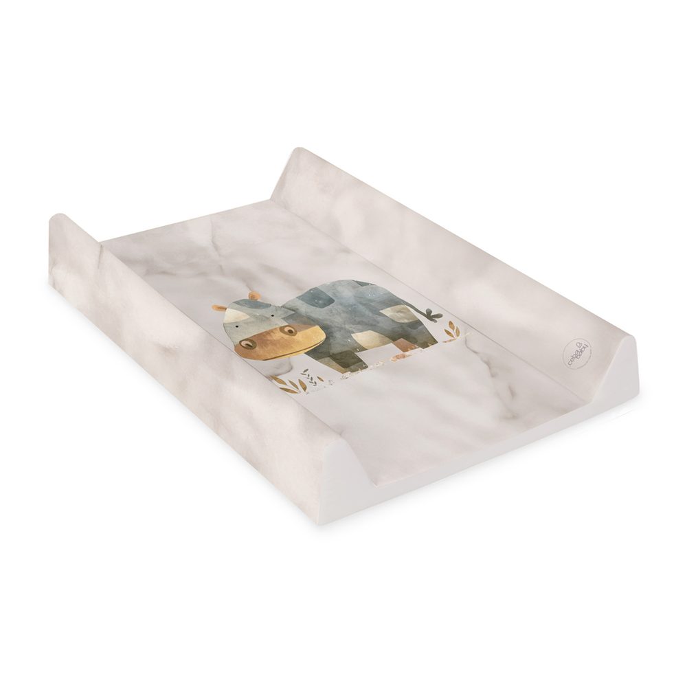 CEBA Podložka přebalovací 2-hranná měkká (50x70) Basic Forest Friends - CEBA Podložka přebalovací 2-hranná měkká (50x70) Basic Cosy Hippo