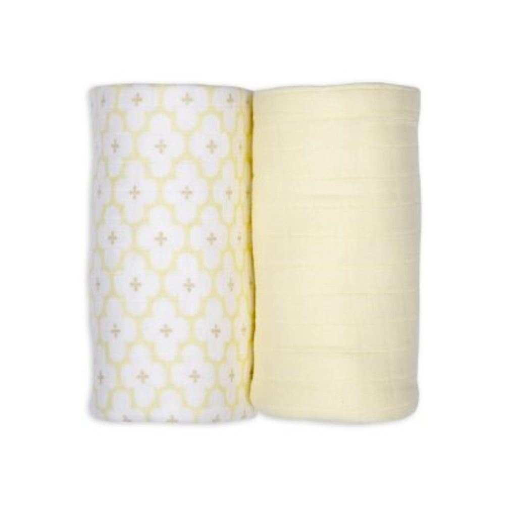 LODGER Swaddler Solid Matcha 2balení 110 x 110 cm Butter