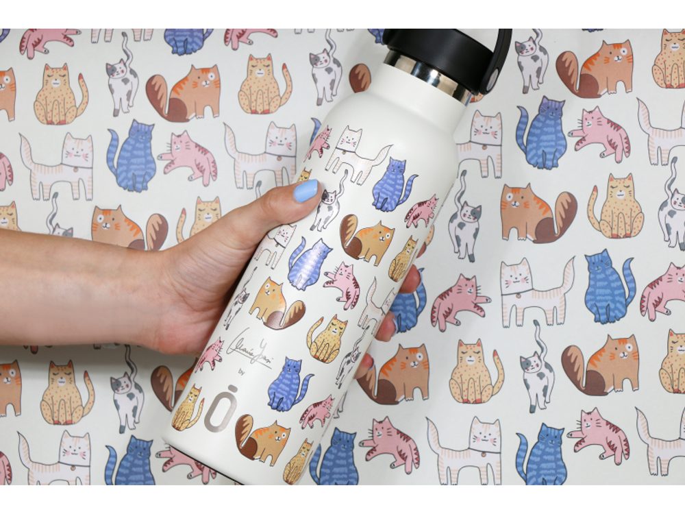 Runbott Termoláhev 600 ml Cats White (obrázek 5)