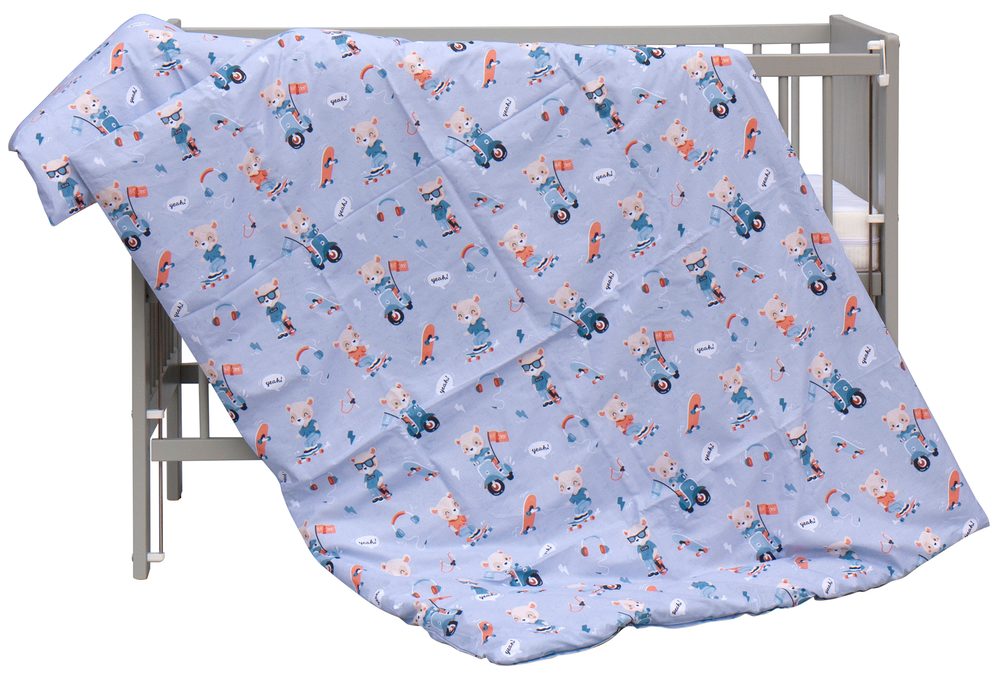 Scarlett Souprava do postýlky 2-dílná Peko modrá 135x100cm