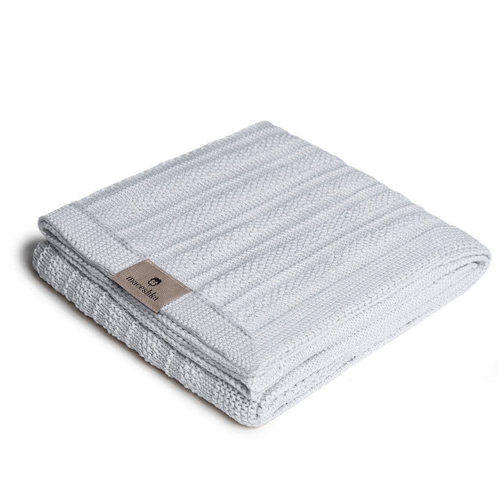 Maceshka Pletená deka Maceshka - hrášek, grey