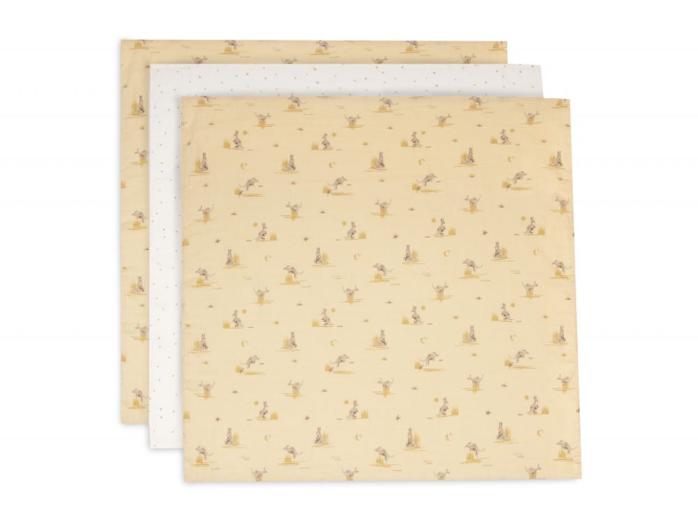 Jollein Pleny 3 ks 70x70 cm Kangaroots