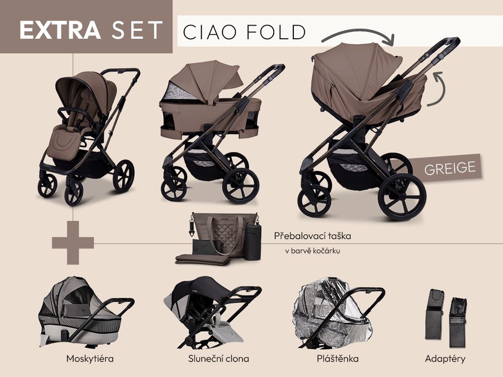 Moon CIAO FOLD extra set - GREIGE
