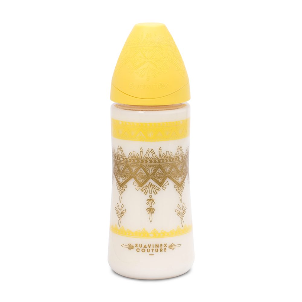Suavinéx lahev Haute Couture silikon 360ml - ŽLUTÁ