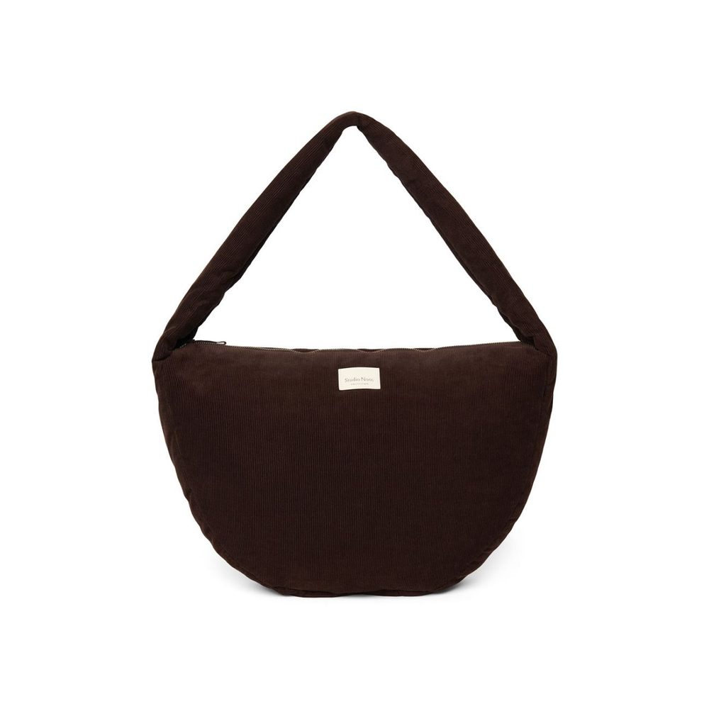 Studio Noos RIB puffy Cross Body bag Dark Brown