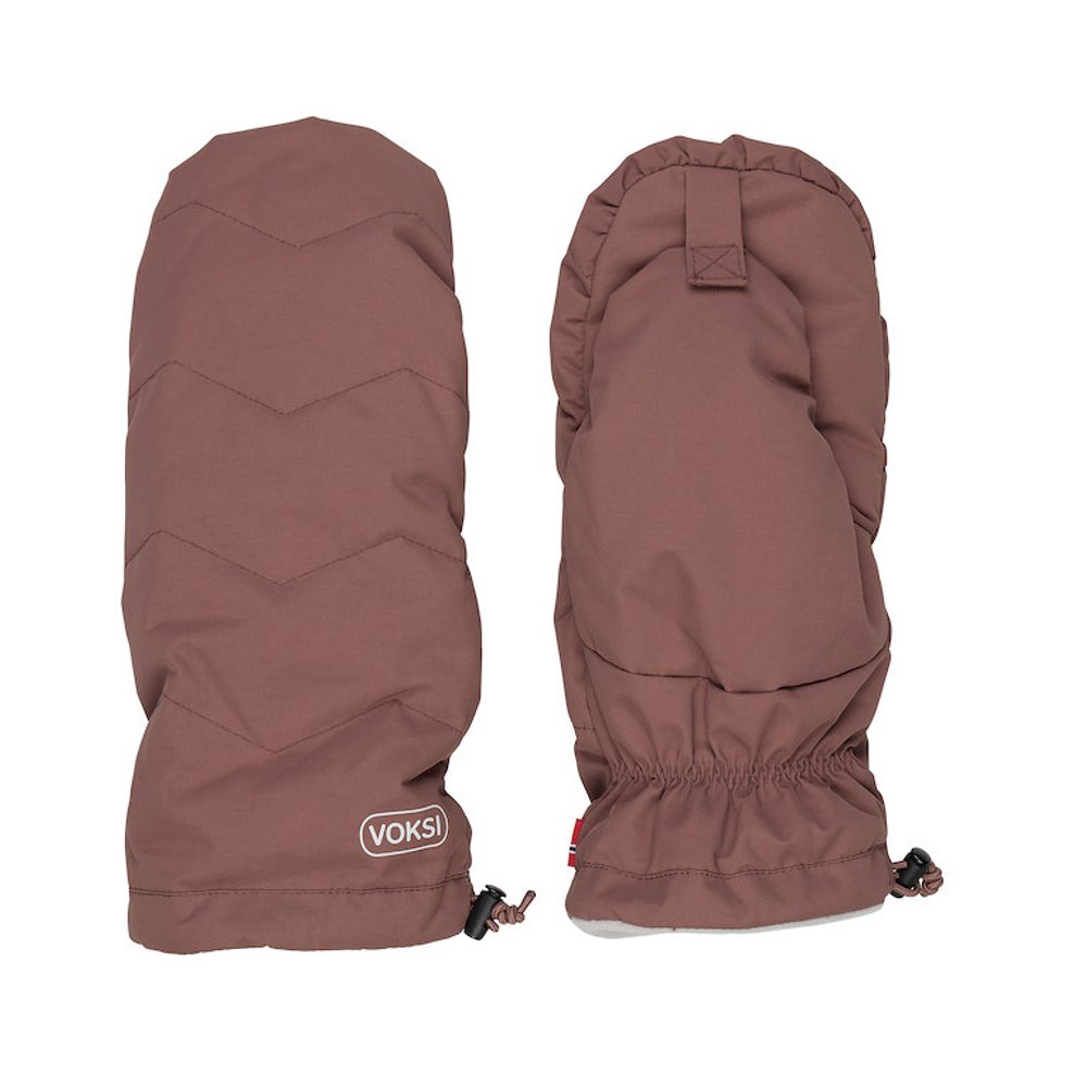 Voksi rukavice na kočárek maroon light grey