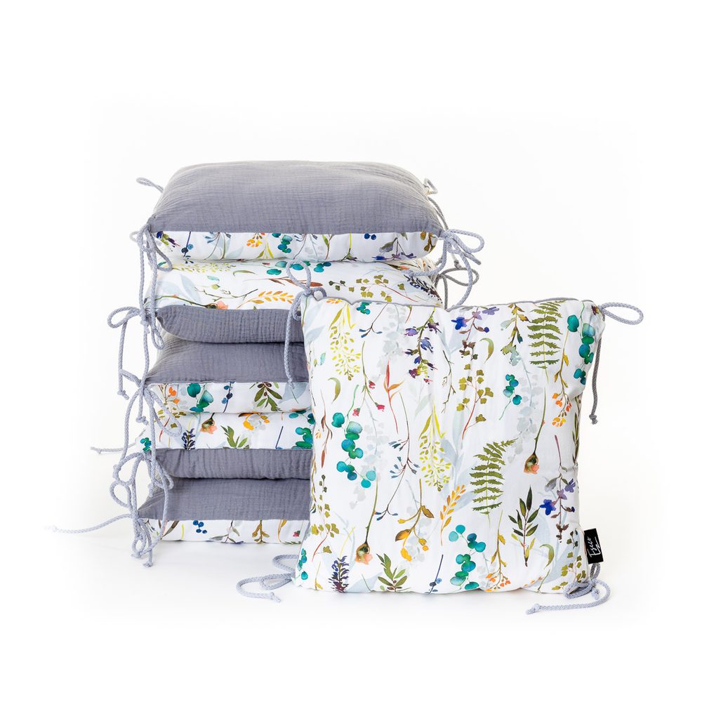 T-TOMI Polštářkový mantinel Spring meadow, 6ks