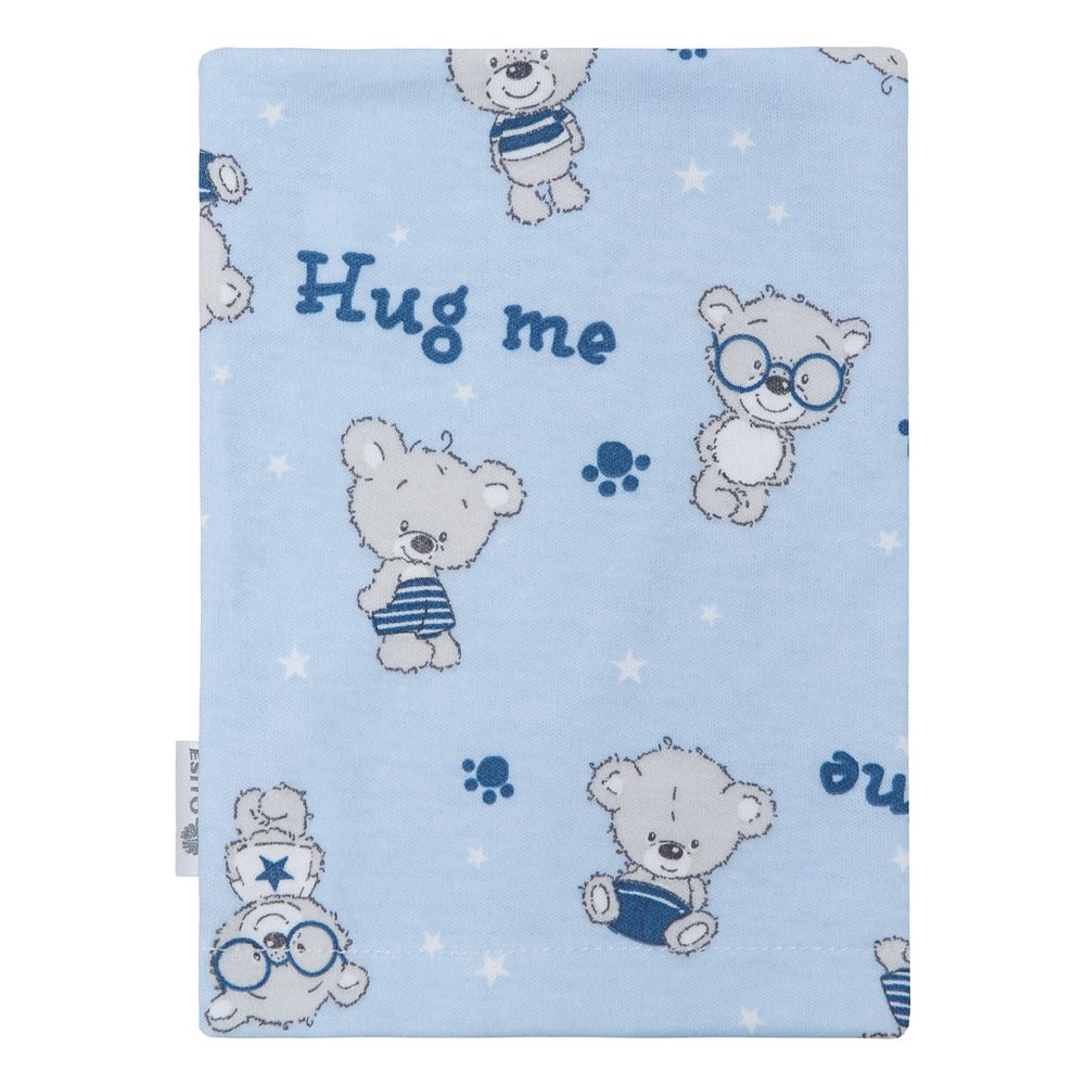 ESITO Žínka do koupele Jersey Teddy bears Blue - modrá / 19 x 14 cm