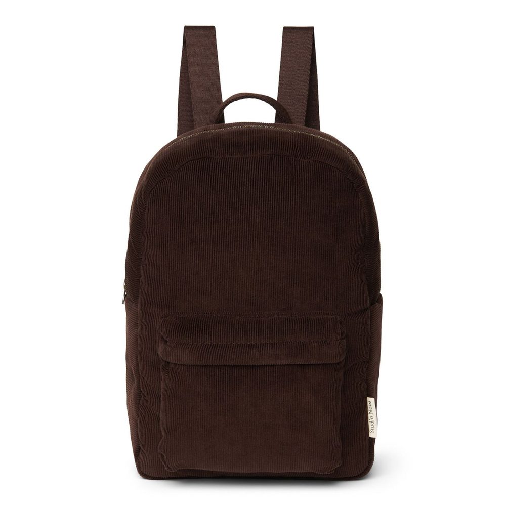 Studio Noos Teddy Midi BACKPACK batůžek s přední kapsou Chocolate