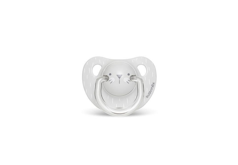 Suavinéx dudlík anatomický HYGGE 6-18m - šedá - vousky