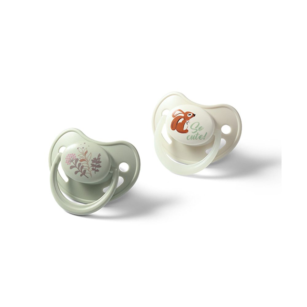 BABYONO Dudlíky silikonové anatomické 6-18m, 2 ks