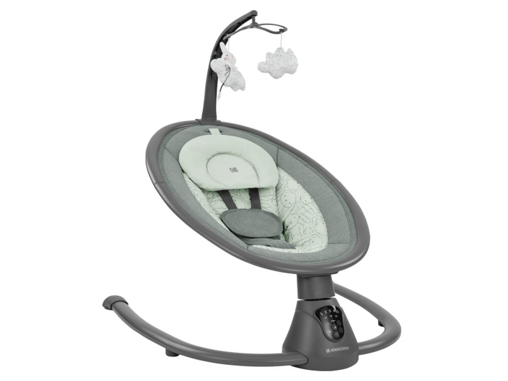 KikkaBoo Houpací lehátko elektrické Twiddle Mint