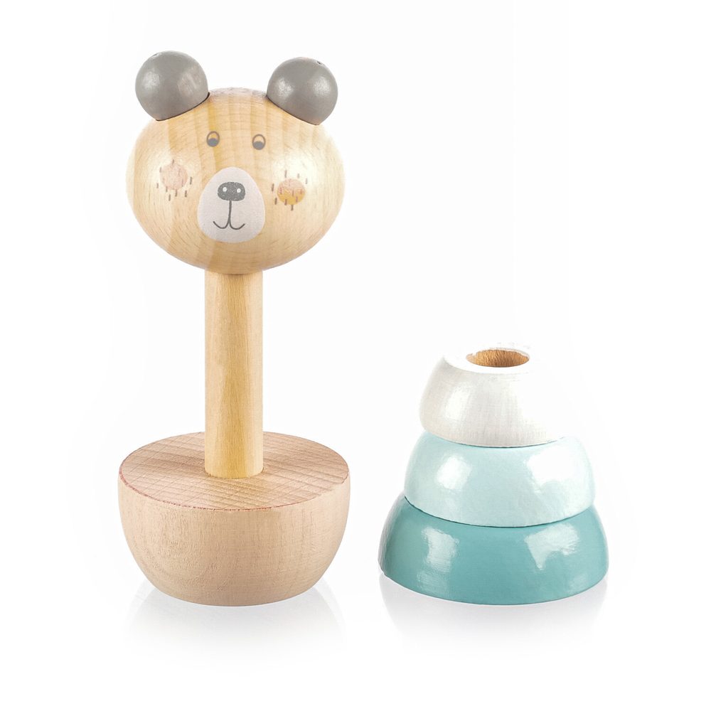 ZOPA Dřevěné nasazovací zvířátko - Bear (obrázek 3)