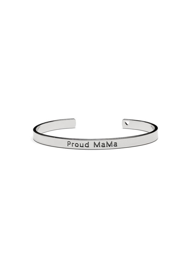 Proud MaMa Náramek Bangle stříbrné