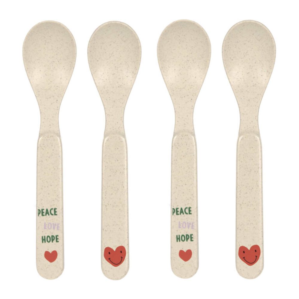 Lässig Spoon Set PP/Cellulose Happy Rascals Heart lavender