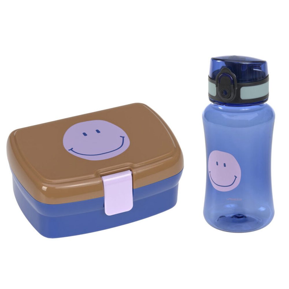 Lässig Lunch Set Little Gang Smile caramel/blue