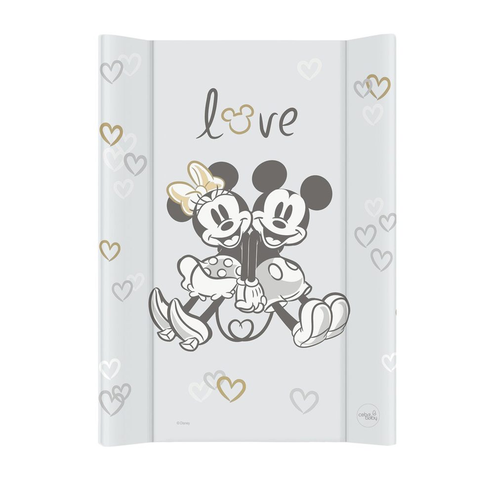 CEBA Podložka přebalovací s pevnou deskou COMFORT (50x70) Disney Minnie & Mickey Blue - CEBA Podložka přebalovací s pevnou deskou COMFORT (50x70) Disney Minnie & Mickey Grey