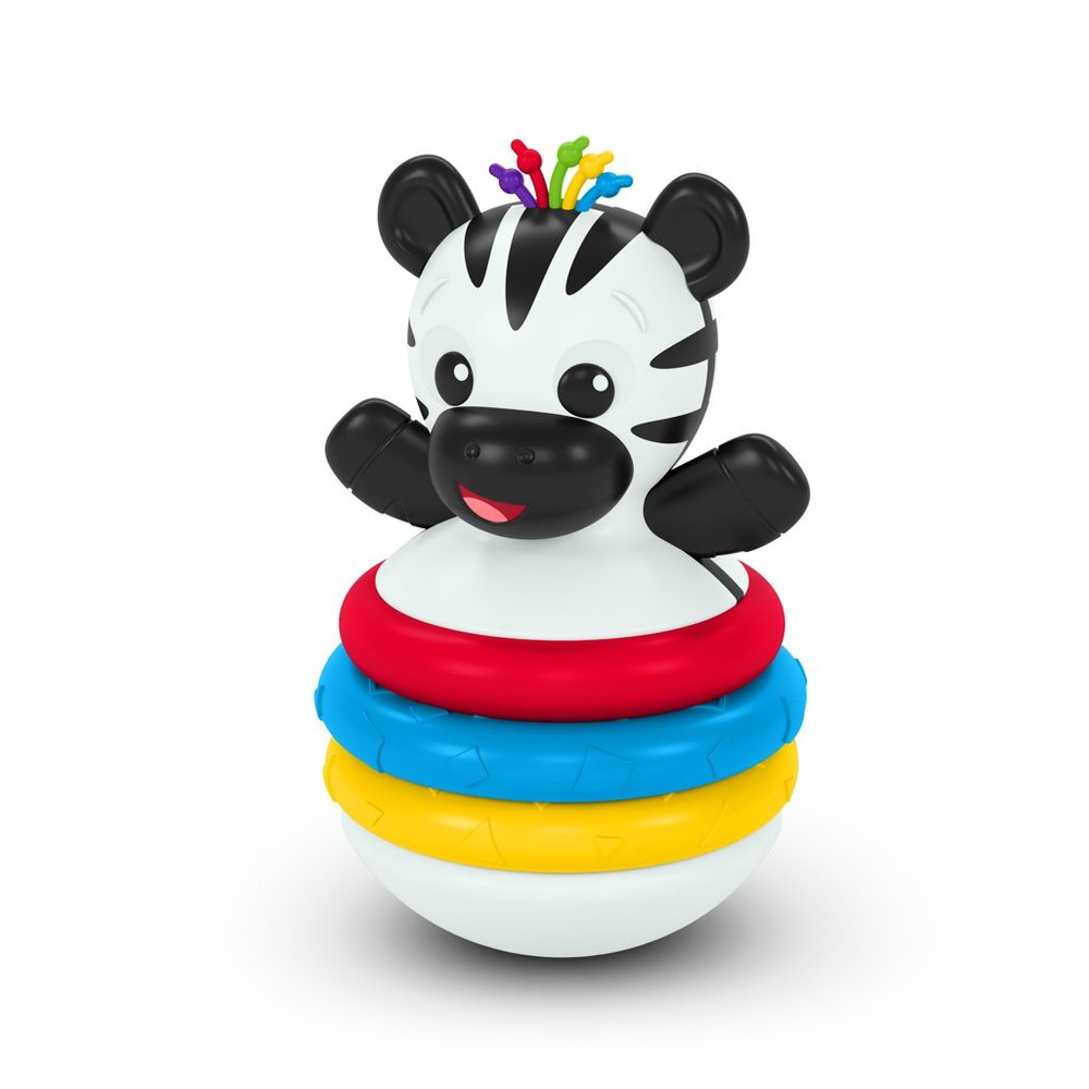 Baby Einstein Kousátko stohovací zebra Stack & Wobble Zen™ 3m+