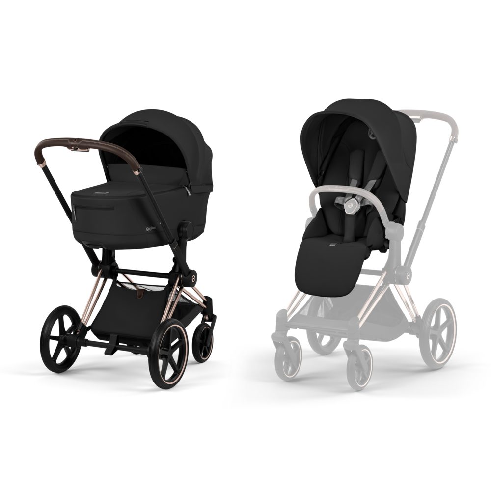 Cybex Priam Comfort kompletní kočárek 2026 - Rosegold / Sepia Black