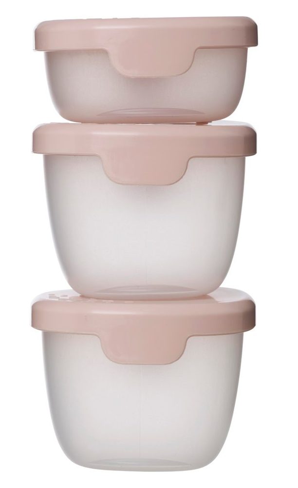 b.box Sada krabiček Snack tubs 3ks - růžové
