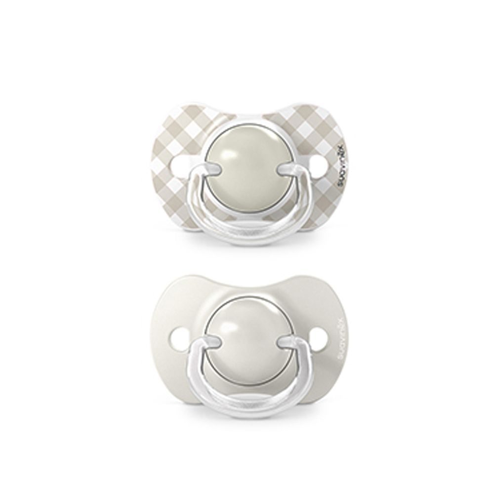 Suavinex Dudlík SX PRO fyziologický WILD & FREE 0/6m 2 ks - krémový