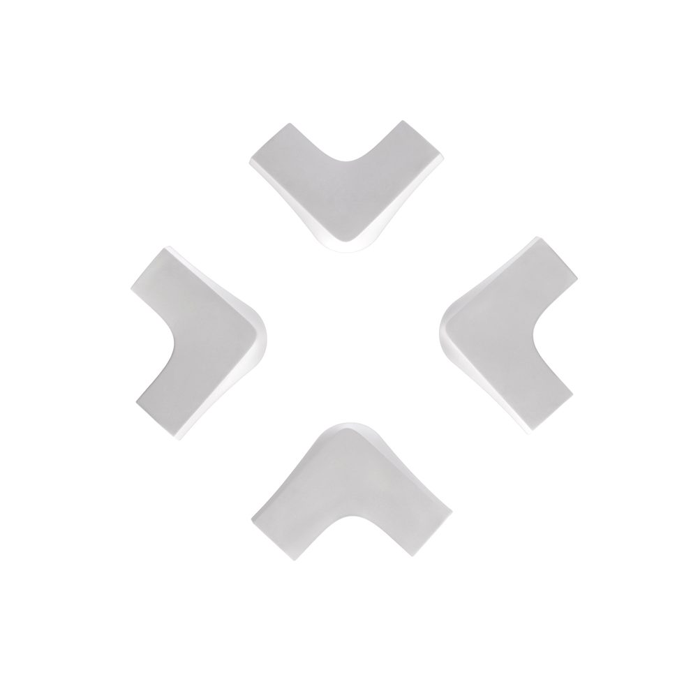 Gumové ochrany rohů XL bílé