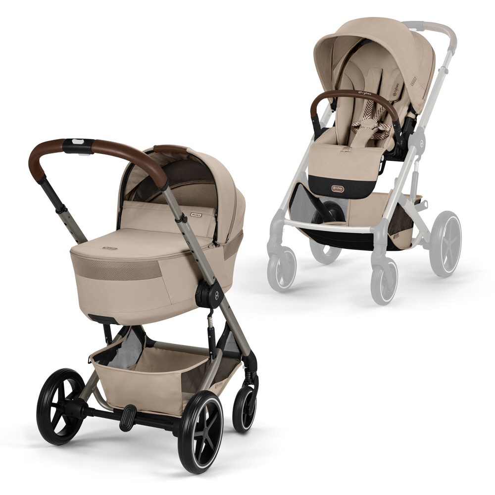Cybex Balios S Lux + skládací korba 2026 - Almond Beige