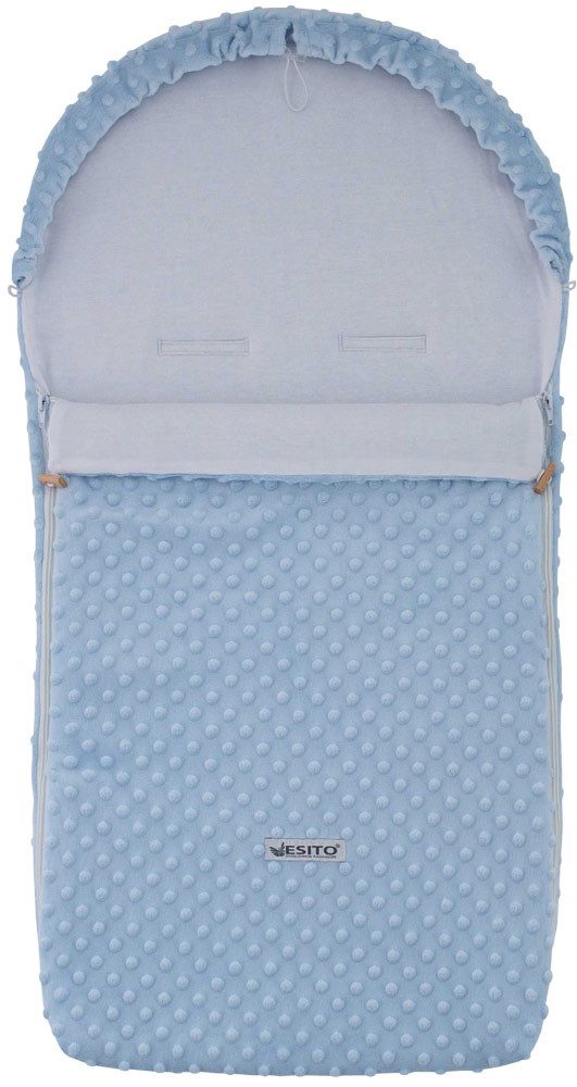 ESITO Autofusak Minky Blue - modrá / 85 x 42 cm - autosedačky