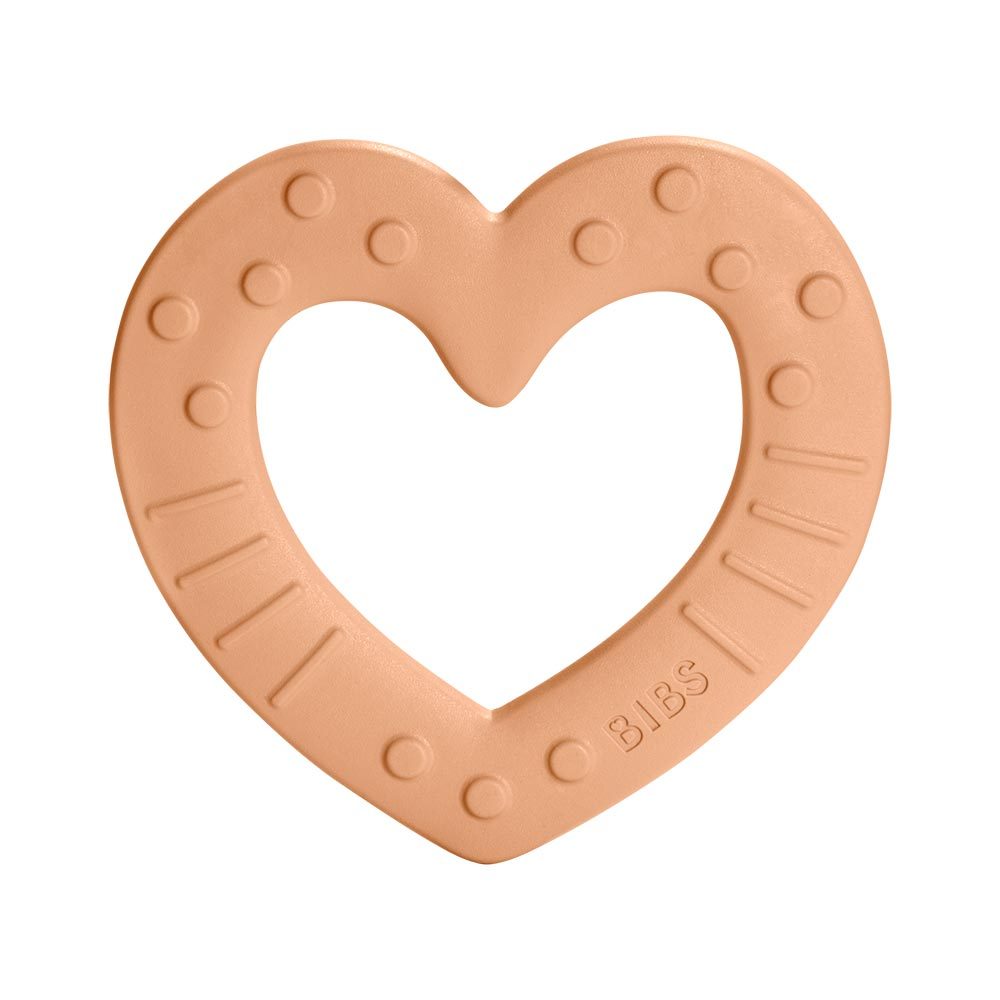 BIBS Baby Bitie kousátko - Heart Peach