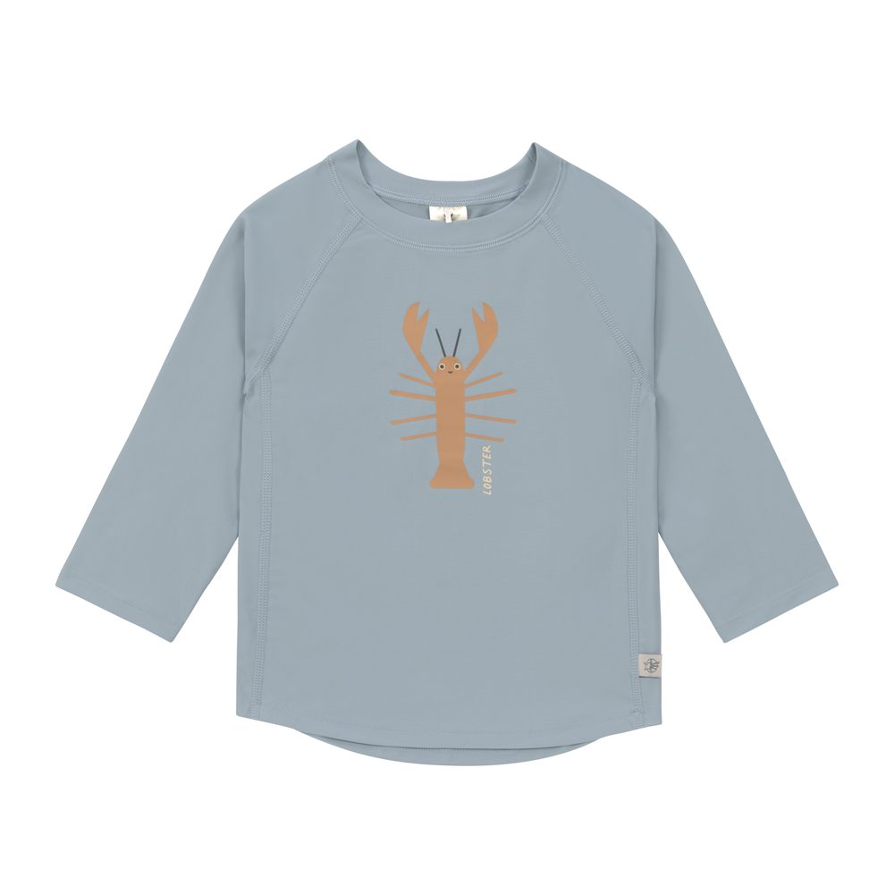 Lässig Splash Long Sleeve Rashguard crayfish light blue - 7-12m