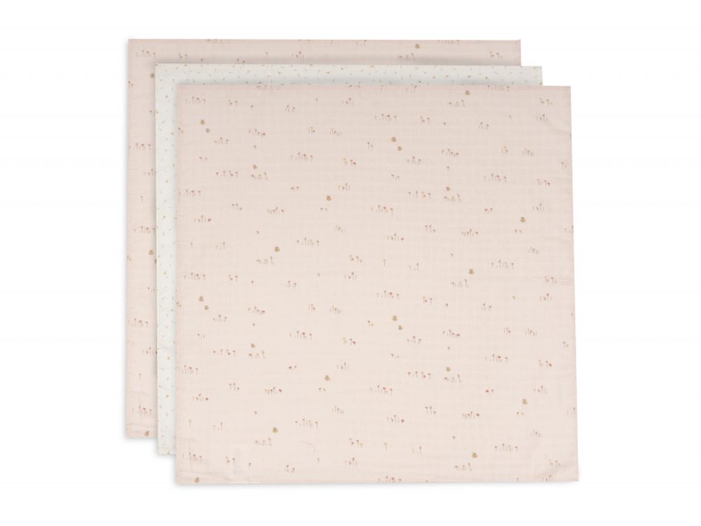 Jollein Pleny 3 ks 70x70 cm Pretty Picnic