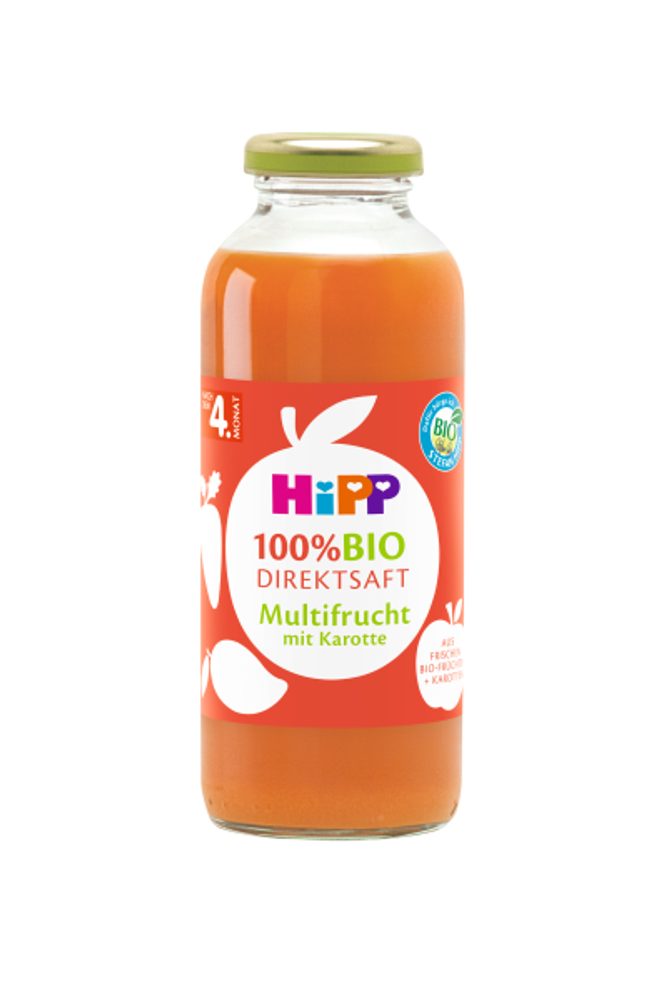 HiPP 100% BIO JUICE Ovocná šťáva s karotkou 330 ml