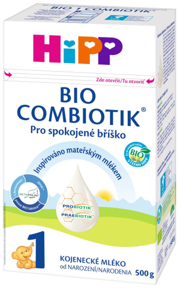 HiPP Počáteční mléčná kojenecká výživa HiPP 1 BIO Combiotik 500g NEW