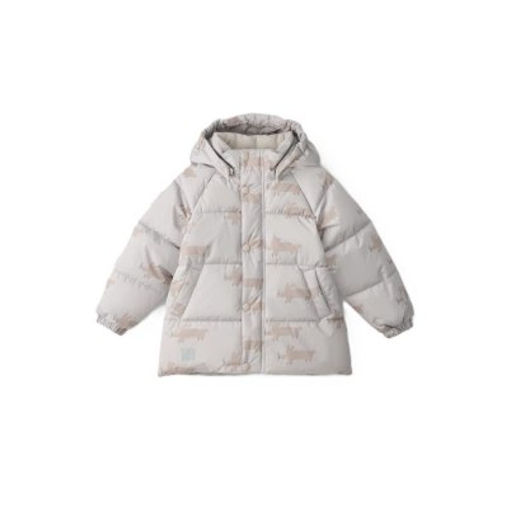 LEOKID Zimní prošívaná bunda Leni Silver Cloud Fluffy vel. 110