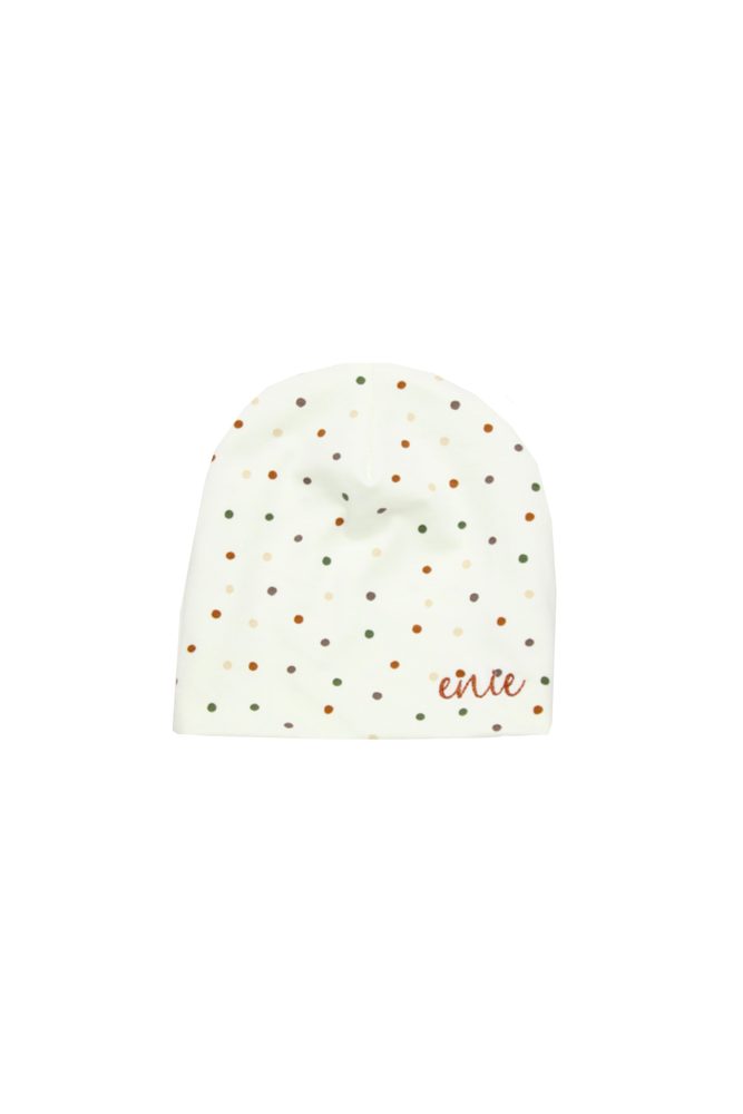 enie baby Dětská čepice 0-1m Dots creme