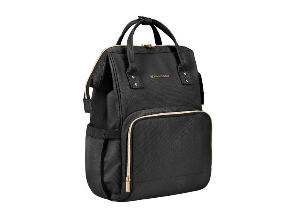 KikkaBoo Přebalovací batoh Siena Black & Gold (obrázek 3)