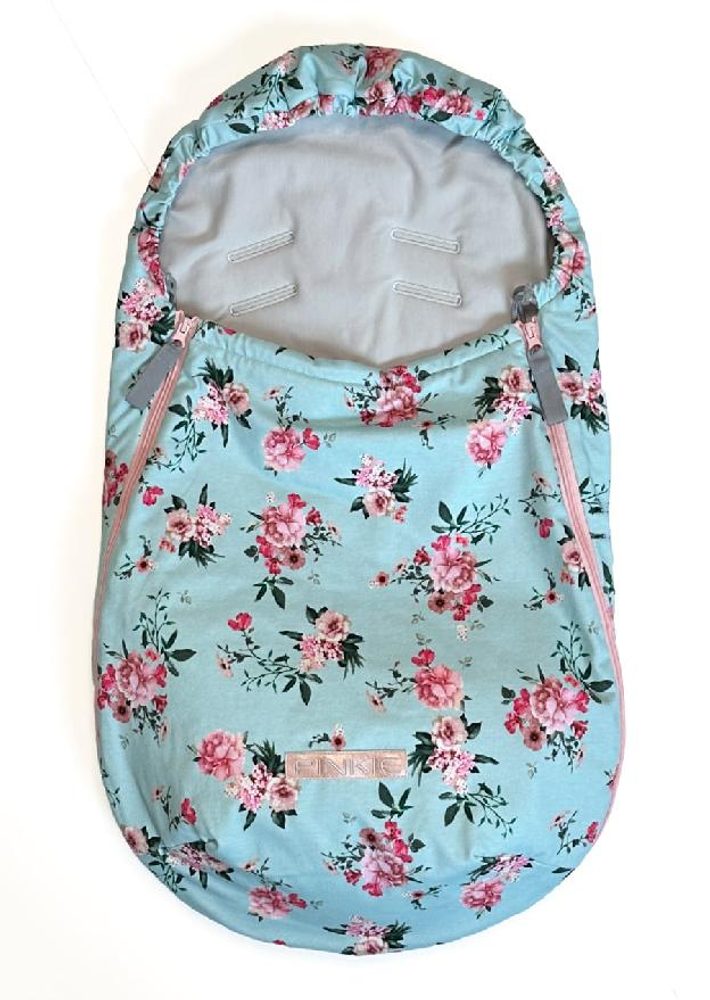 Pinkie bavlněný fusak Flowers BIO 0-12 měsíců - autosedačky