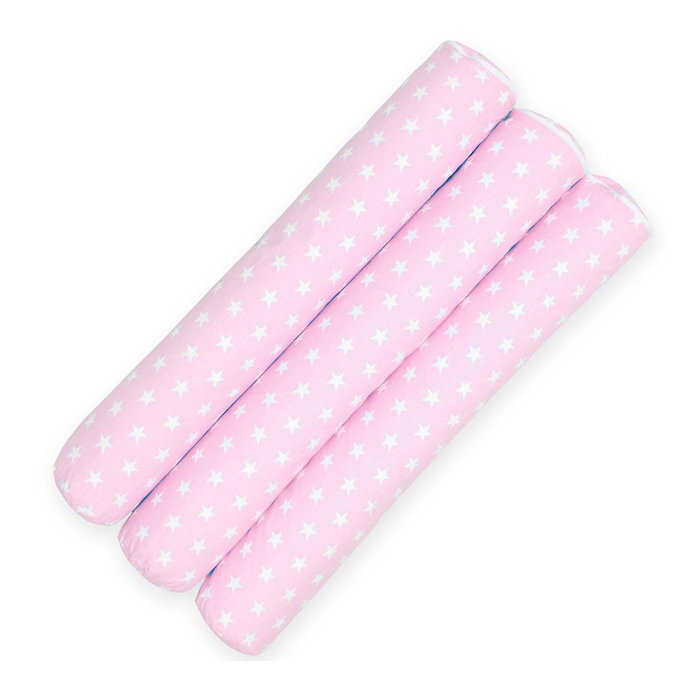 Scamp mantinel do postýlky válec (PinkStars) - 180 cm (obrázek 3)
