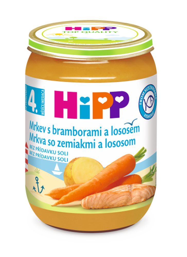 HiPP Mrkev s bramborami a lososem