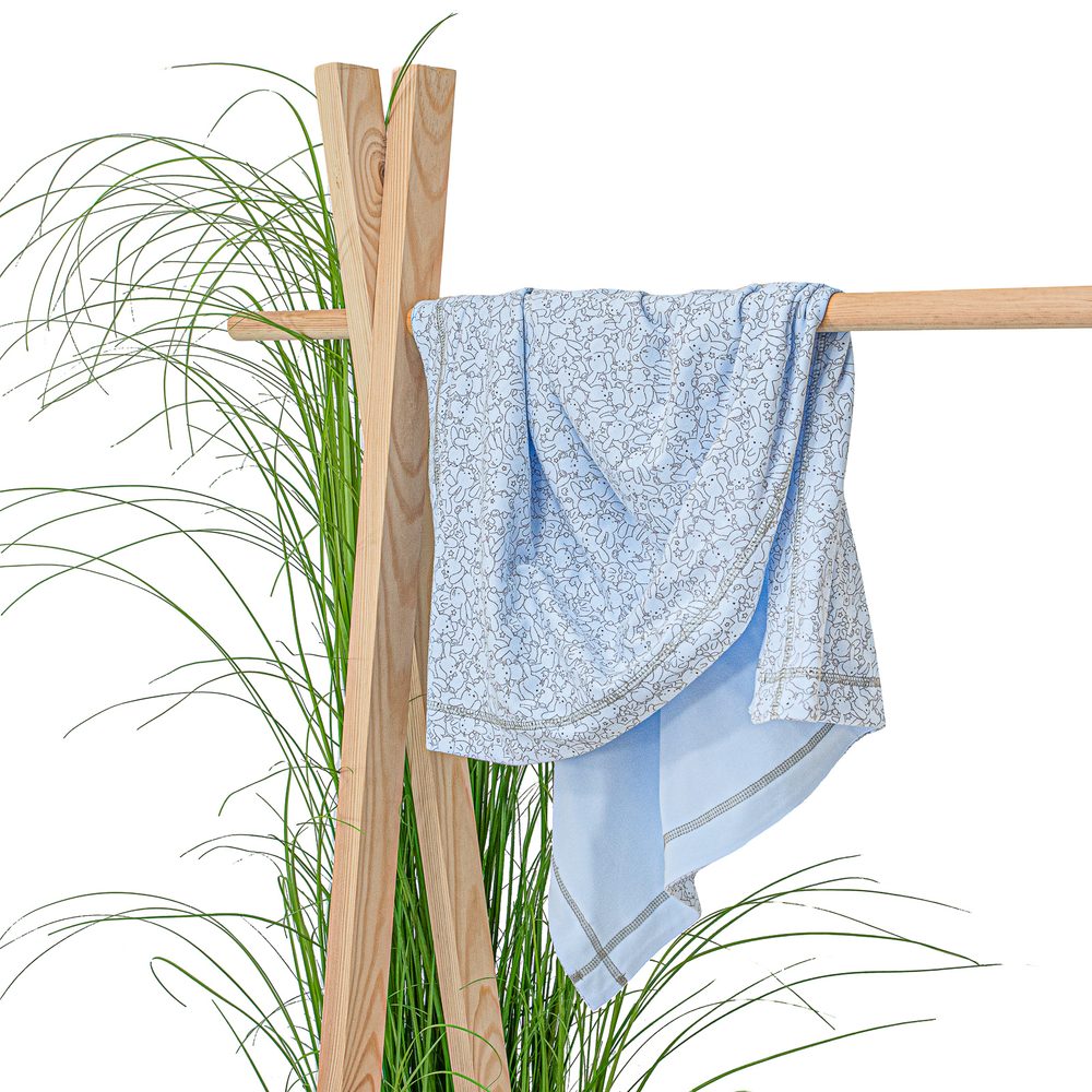 ESITO Dvojitá letní deka pro miminko Zája Soft blue 75x100cm - modrá