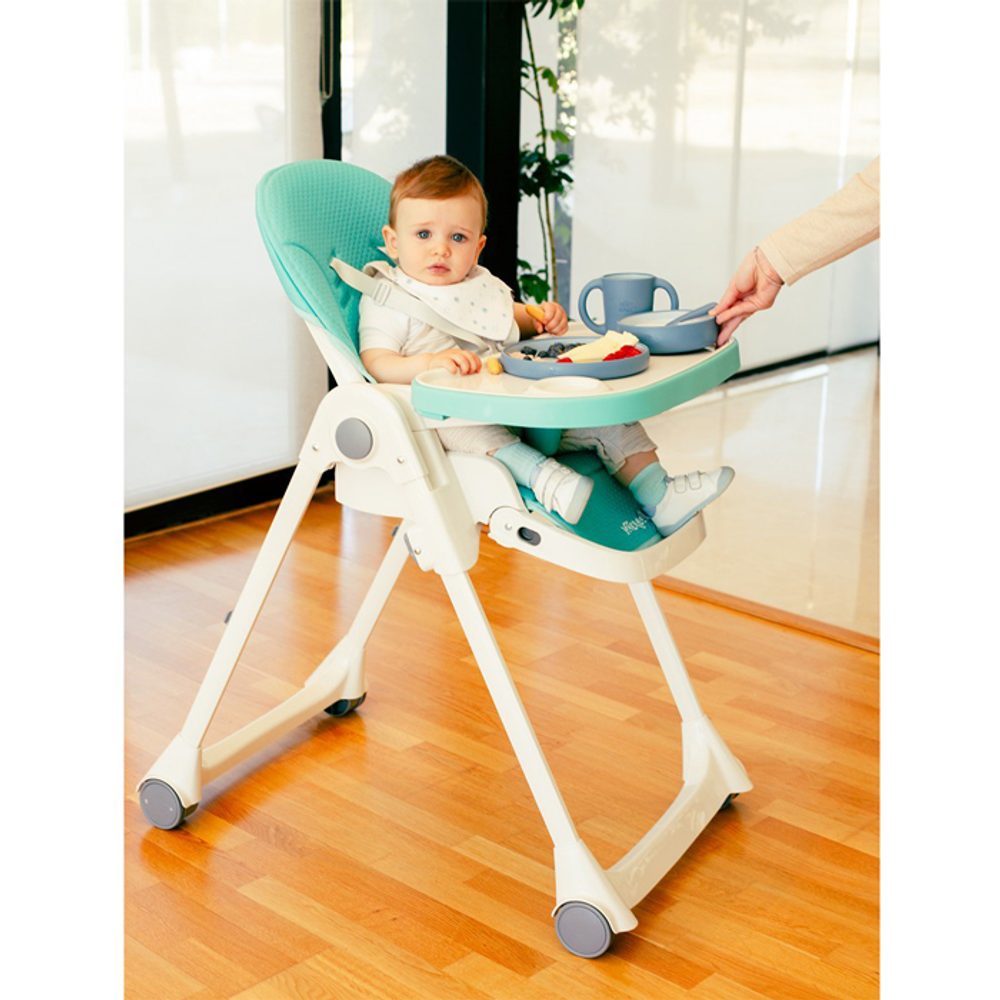 Interbaby JÍDELNÍ SET silikonový - modrý (obrázek 6)