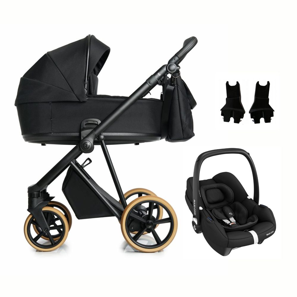 Levně Roan Ivi + Maxi-Cosi Cabriofix i-Size vč. adaptérů - VINTAGE Caviar